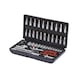 KS TOOLS 1/4 inch CHROMEplus socket wrench set, 46-piece - CHROMEplus socket wrench (set) - 1