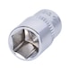 1/4 inch CHROMEplus hex socket, 10 mm on hanger - 1/4 inch CHROMEplus hex socket - 1