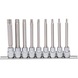3/8 inch CHROMEplus TX socket bit set, long, 9-piece T20-T60 - CHROMEplus socket wrench (set) - 1