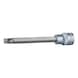 3/8 inch TX socket bit, long, T60 on hanger - 3/8 inch Torx bit socket - 1