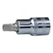 1/2 inch CHROMEplus TX bit socket, T55 on hanger - 1/2 inch CHROMEplus Torx bit socket - 1