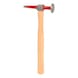Bodywork pointed hammer with straight head, 325 mm - Hammer, dent removal tool (parts) - 1