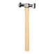 Standard bodywork hammer, round/square, 325 mm - Hammer, dent removal tool (parts) - 1