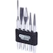 Driving tool, chisel and centre punch set, 5-piece - Drive-through tool - 1