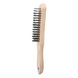 Stainless steel hand wire brush, 4 rows, 290 mm - Brushes - 1