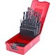 HSS-R twist drill bit set, plastic case, 25 pieces, 1-13 mm - HSS-R twist drill set - 1