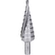 HSS step drill, D: 4-20 mm, 9 steps - HSS step drill bit - 1