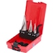 HSS step drill bit set, plastic case, 3-piece - HSS step drill bit - 1