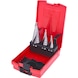 HSS Co 5-step drill bit set, plastic case, 3-piece - HSS Co 5 step drill - 1