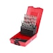 HSS-G twist drill set, plastic case, 19-piece 1-10 mm - HSS-G twist drill set - 1