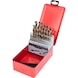 KS TOOLS HSS-G Co 5 twist drill set, sheet steel cassette, 25 pieces, 1-13 mm - HSS-G Co 5 twist drill bit set - 1