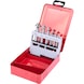 KS TOOLS HSS cone and deburring countersink set, sheet steel cassette, 6 pieces - Countersink set - 1
