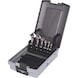 KS TOOLS HSS cone and deburring countersink set, plastic case, 6-piece - Countersink set - 1