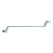 Double ring spanner, offset, 18x19 mm on hanger - Double ring spanner, offset - 3