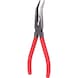 Flat round nose pliers, bent, 200 mm - Flat round pliers - 1