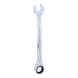 GEARplus ratchet combination wrench, 5/8 inch on hanger - GEARplus ratchet ring spanner - 1