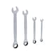 KS TOOLS GEARplus ratchet combination wrench set, 4-piece 10-19 mm - GEARplus ratchet ring spanner - 1