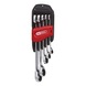 GEARplus ratchet combination wrench set, reversible, 5-piece 8-19 mm - Combination spanner set - 1