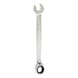 GEARplus ratchet combination spanner, reversible, 13 mm on hanger - GEARplus reversible ratchet ring spanner - 1