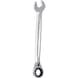 GEARplus ratchet combination wrench, reversible, 24 mm on hanger - GEARplus reversible ratchet ring spanner - 1