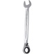 GEARplus ratchet combination wrench, reversible, 27 mm on hanger - GEARplus reversible ratchet ring spanner - 1