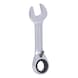 GEARplus ratchet combination wrench, short, 17 mm on hanger - GEARplus ratchet combination spanner, short - 1