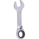GEARplus ratchet combination wrench, short, 19 mm on hanger - GEARplus ratchet combination spanner, short - 1