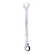 GEARplus ratchet combination wrench, reversible, 7/16 inch on hanger - GEARplus reversible ratchet ring spanner - 1
