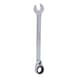 GEARplus ratchet combination wrench, reversible, 1/2 inch on hanger - GEARplus reversible ratchet ring spanner - 1