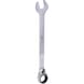 GEARplus ratchet combination wrench, reversible, 3/4 inch on hanger - GEARplus reversible ratchet ring spanner - 1