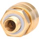 KS TOOLS Brass coupling with external thread, G1/4 inch AG - Brass coupling with external thread - 1
