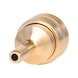 KS TOOLS Brass couplings with hose nozzle, D:6 mm - Brass coupling with external thread - 1