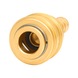 Brass couplings with hose nozzle, D:9 mm - Brass coupling with external thread - 1