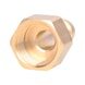 Brass plug nipple with internal thread, G3/8 inch IG - Plug nipple (compressed air tool accessory) - 1
