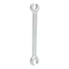 Open double ring spanner, angled, 10x11mm on hanger - Open double ring spanner - 1