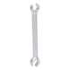 Open-ended double ring spanner, angled, 17 x 19 mm - Open double ring spanner - 1