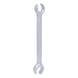 Open double ring spanner, angled, 19x22mm - Open double ring spanner - 1