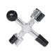 KS TOOLS Battery terminal and clamp cleaning cutter cross - Special tools for trucks - 1