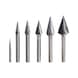 HM pointed cone milling cutter, shape M, 10 mm - HM pointed cone milling cutter - 2