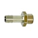 Brass hose nozzles with external thread, 45 degrees, G3/8 inch AGx9mm - Brass hose nozzles with external thread - 1