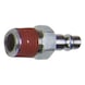 Brass plug nipple with external thread, G1/2 inch male - Plug nipple (compressed air tool accessory) - 1