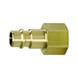 Brass plug nipple with internal thread, G1/2 inch IG - Plug nipple (compressed air tool accessory) - 1