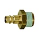Brass plug nipple with external thread, G3/8 inch AG - Plug nipple (compressed air tool accessory) - 1