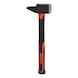 KS TOOLS Locksmith's hammer, fibreglass handle, French shape, 1000 g - Sledgehammer - 1