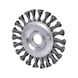 Steel wire round brush 0.5 mm, D: 125 mm - Wire brush - 1