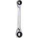 KS TOOLS 4-in-1 GEARplus reversible double ratchet ring spanner, 21x22x24x27mm - 4 in 1 GEARplus reversible double ratchet ring spanner - 1
