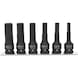 1/2 inch power bit socket set, long, 6-piece - Power bit sockets - 1