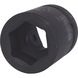 KS TOOLS 1 inch hex power socket, short, 32 mm - 1-inch hex power socket - 1