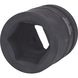 KS TOOLS 1 Zoll Sechskant-Kraft-Stecknuss, kurz, 33mm - 1 Zoll Sechskant-Kraft-Stecknuss - 1