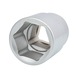 1-inch hex socket, short, 36 mm - 1 inch hex socket - 1